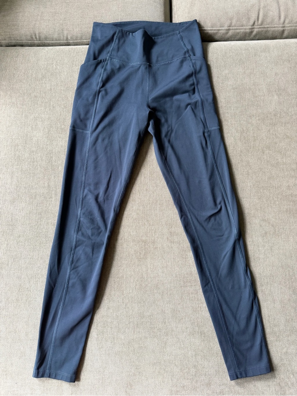 Girlfriend Collective Compressive Pocket Leggings Full Length Navy M